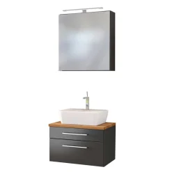 Moderner Waschplatz in Grau - Estregos (zweiteilig)