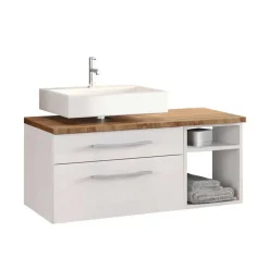 Modernes Bad Set mit Beckenschrank - Enwicos (dreiteilig)