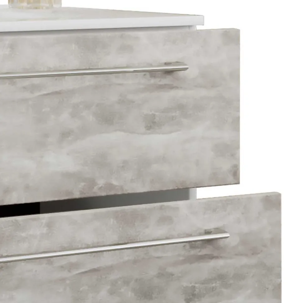 Modernes Badezimmer in Betonoptik - Salvadore (vierteilig)