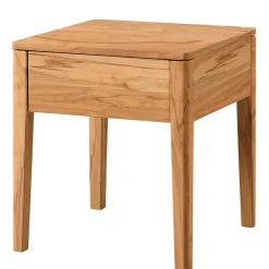 Modernes Bett aus Wildbuche und Metall - Sunil