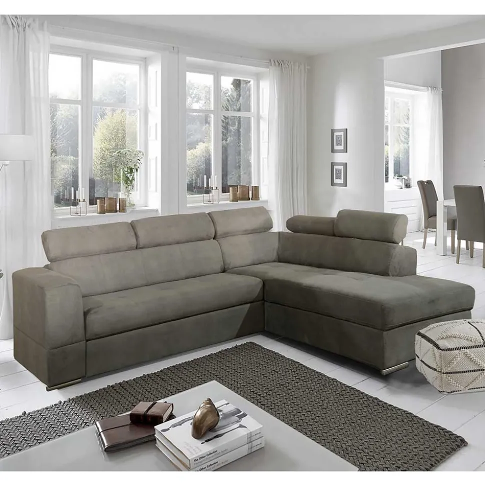 Modernes Ecksofa mit Schlaffunktion und Bettkasten - Janilea