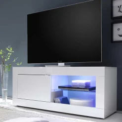 Modernes Fernsehunterschrank in Weiß - Sogno