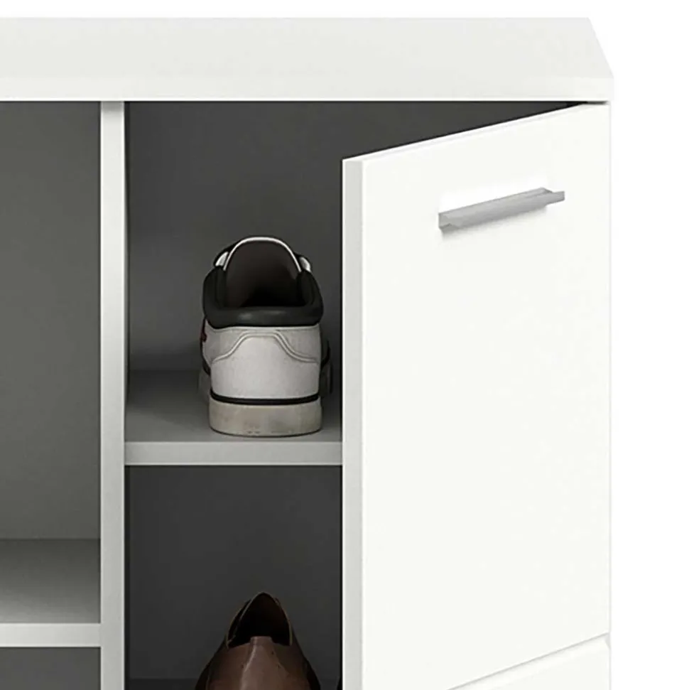 Modernes Garderobenmöbel in Weiß - Rugova (zweiteilig)