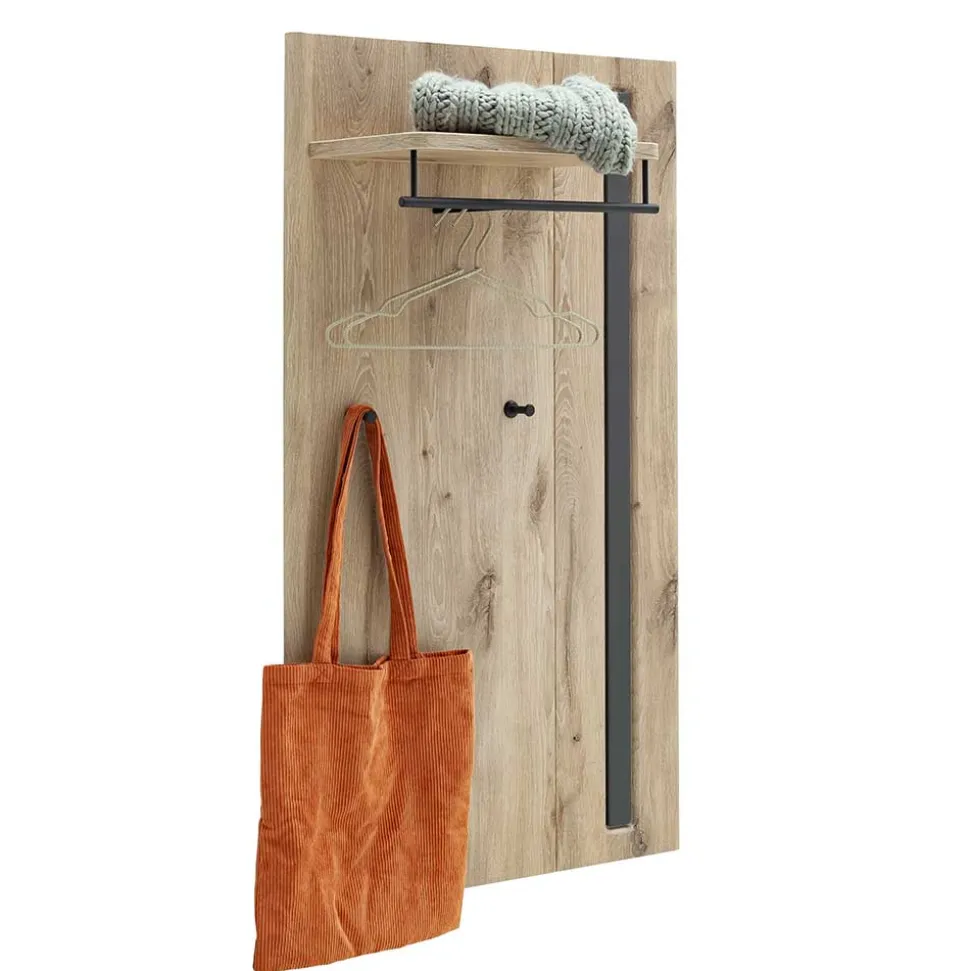 Modernes Garderobenpaneel mit Hutboden & Stange - Baiamare