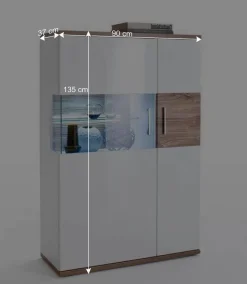 Modernes Highboard in Hochglanz - Icadro