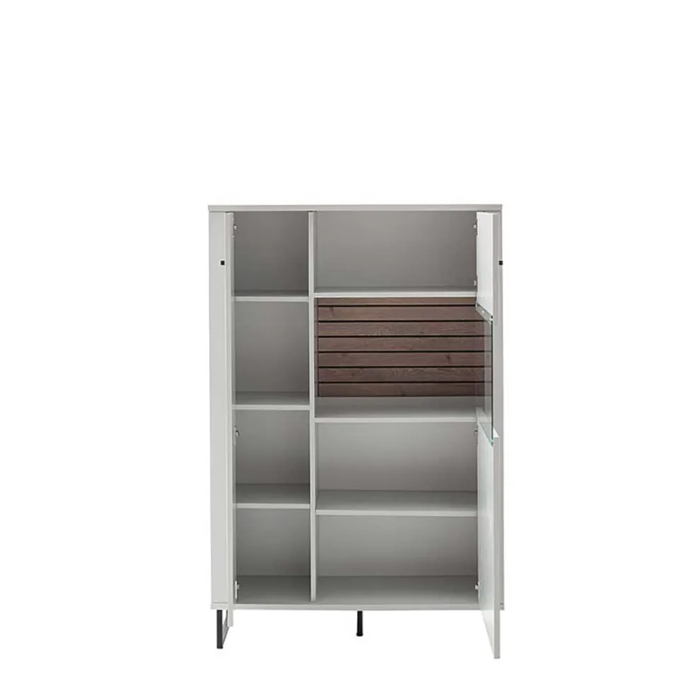 Modernes Highboard mit Glaseinsatz - Varzino