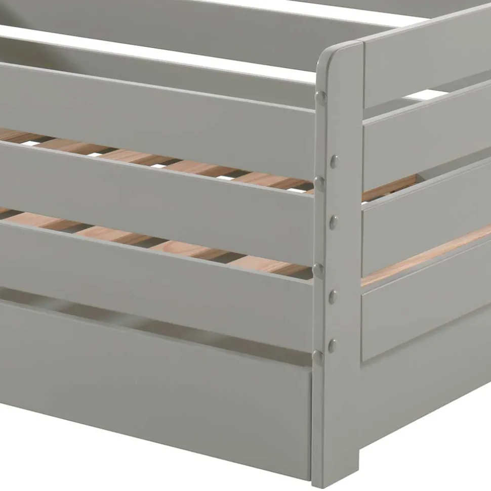 Modernes Kinderbett mit Rausfall-Schutz - 140x70 - Naosa