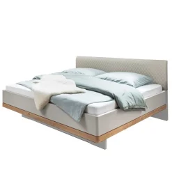 Modernes Kunstlederbett in Beige - Crascanu