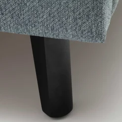 Modernes Polsterbett in Blaugrau Stoff - Sunhide