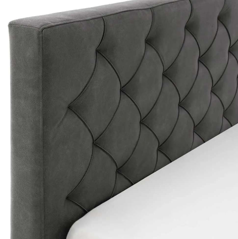 Modernes Polsterbett mit Bettkasten - Iliavos