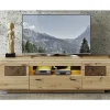 Modernes TV Lowboard in Holzoptik Wildeiche - Iniaco