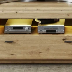 Modernes TV Lowboard in Holzoptik Wildeiche - Iniaco