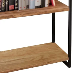 Modernes Wildeiche Regal mit Stahlgerüst - Sluganov