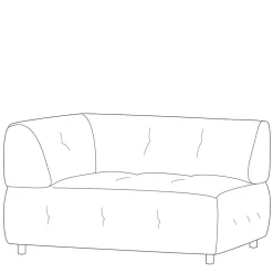 Modul Couchelement in Blassgrün Chenille - Montreal