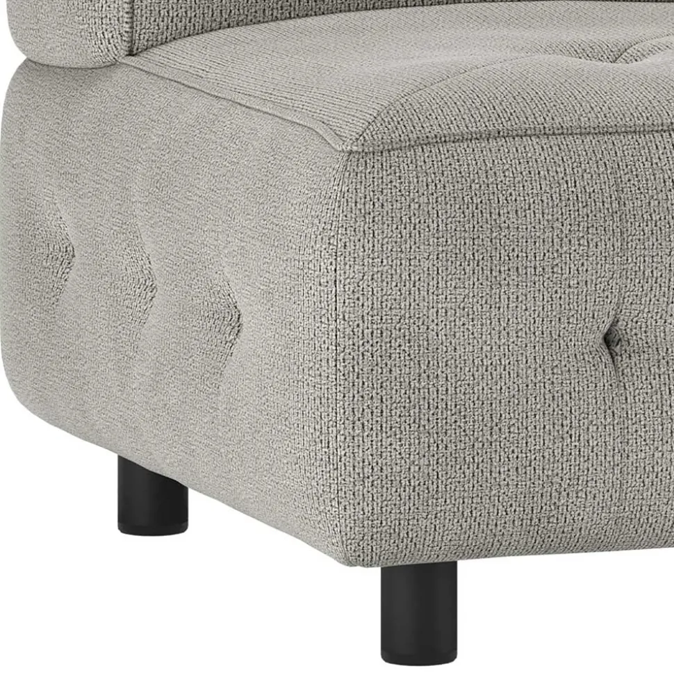 Modul-Polstercouch Eckelement in Graugrün - Aramato