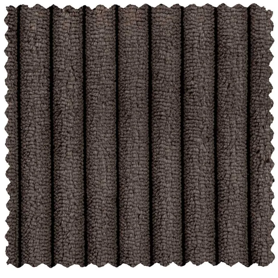 Modulsofa Eckteil aus Cord Graubraun - Vita