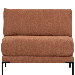 Modulsofa Element in Rost Braun Chenille - Brixx