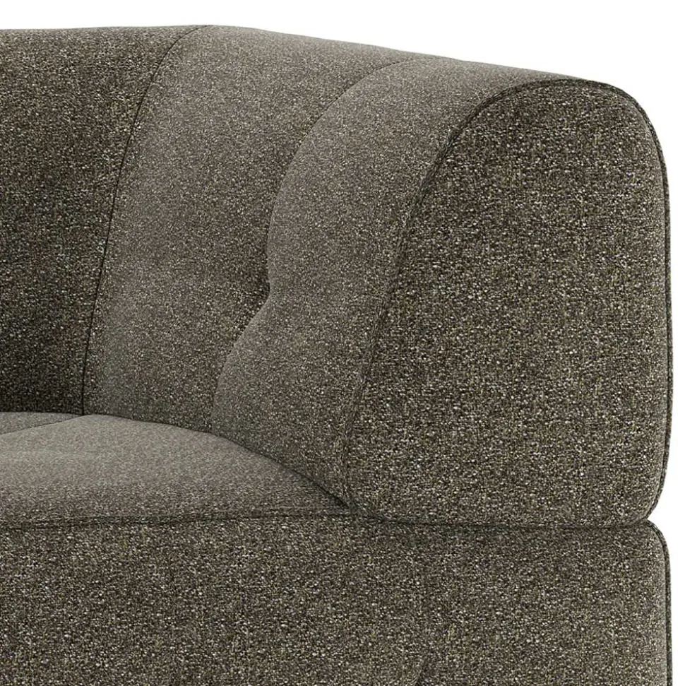 Modul-Wohnlandschaft Eckelement aus Strukturstoff - Brasso