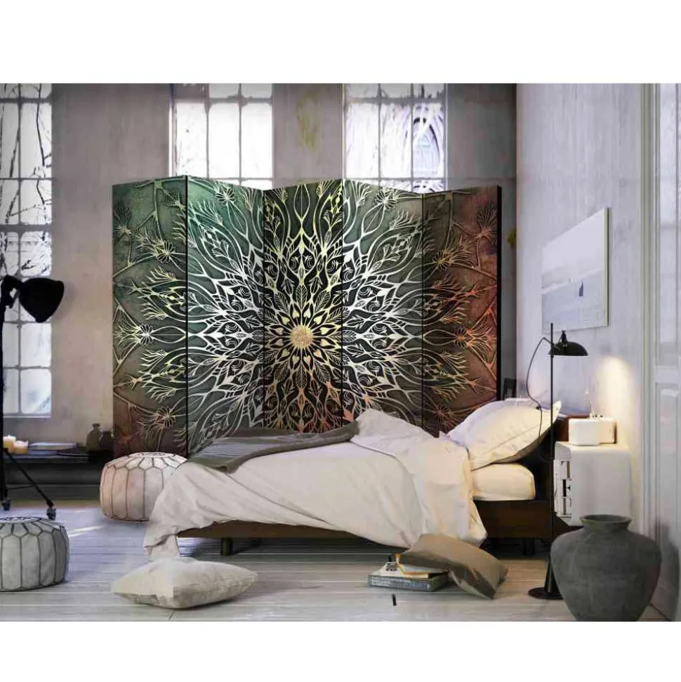 Motiv Paravent mit 5 Leinwand-Flügeln - Malvarion