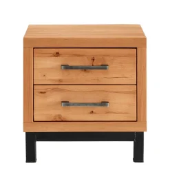 Nachtkommode aus Kernbuche & Eisen - Dimphi