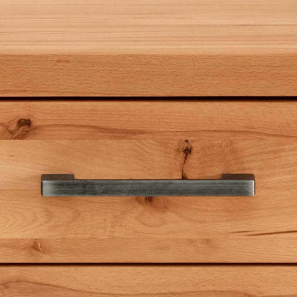 Nachtkommode aus Kernbuche & Eisen - Dimphi