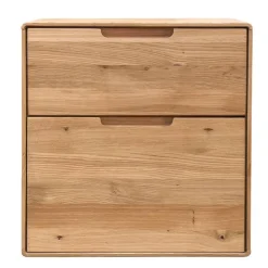 Nachtkommode aus Massivholz Wildeiche - Darcona