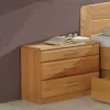 Nachtkommode Bordeaux aus Erle (2er Set)