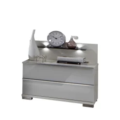 Nachtkommode Donpiave mit Glasablage