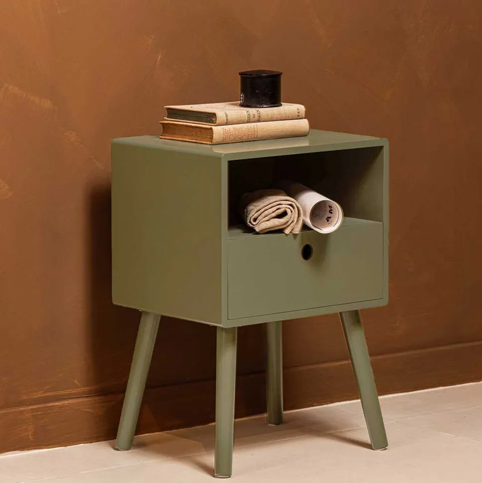Nachtkommode in Dunkelgrün - Joi