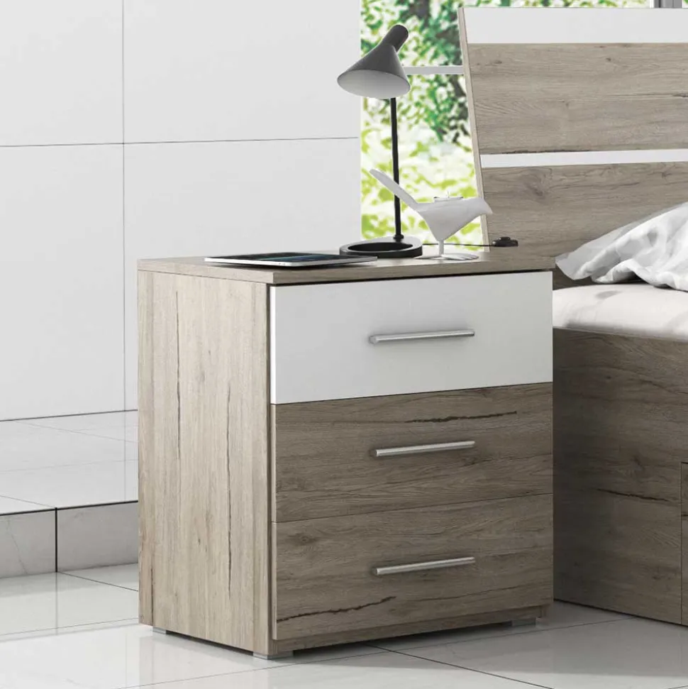 Nachtkommode in Eiche San Remo - Anglivia