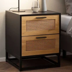 Nachtkommode in Natur und Schwarz - Around