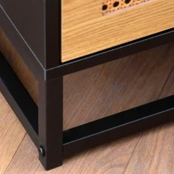 Nachtkommode in Natur und Schwarz - Around