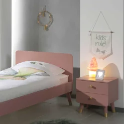 Nachtkommode in Rosa & Gold - Abelonia