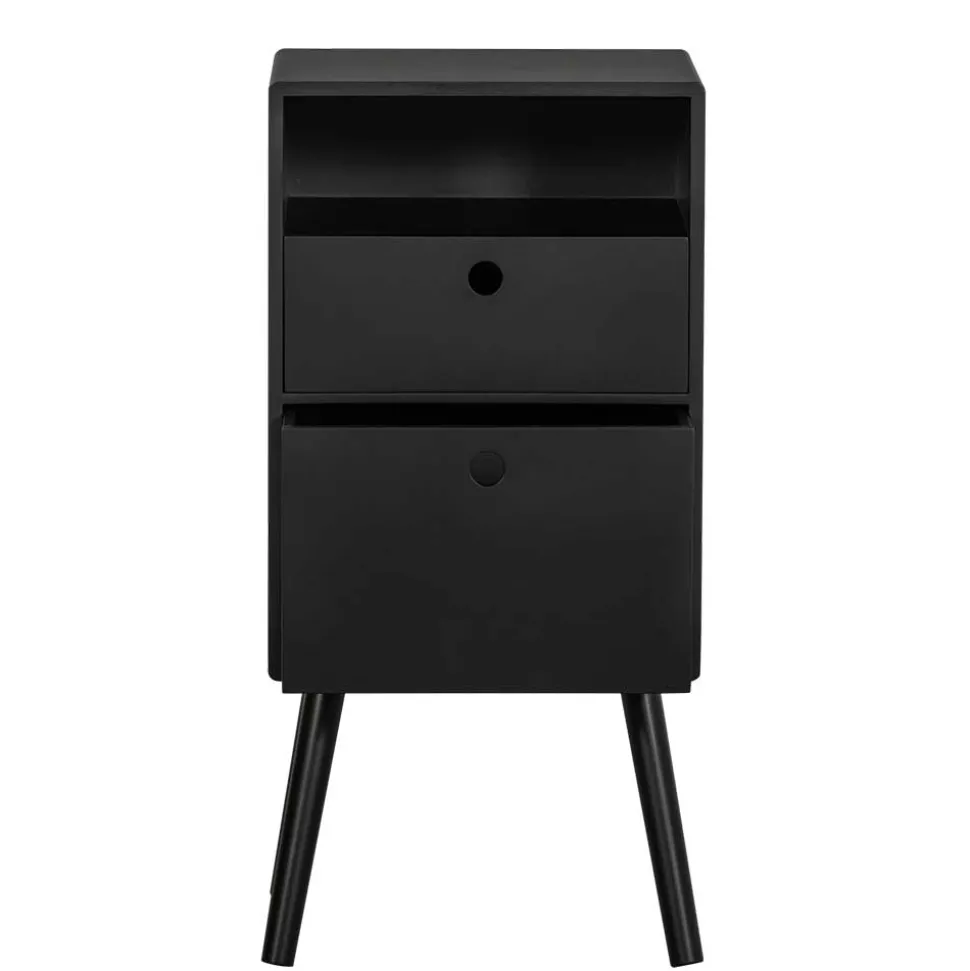 Nachtkommode in Schwarz - Borkata