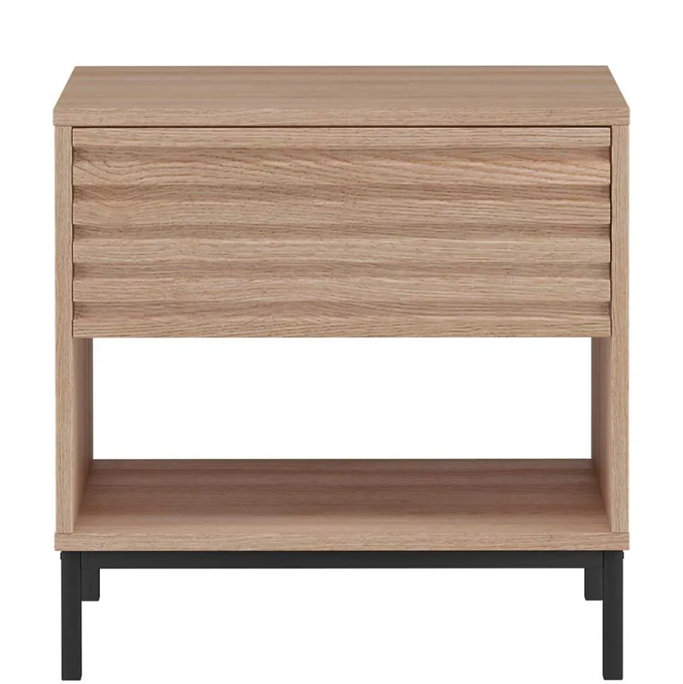 Nachtkommode mit einer Schublade und Fach - Lunira