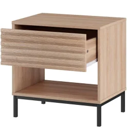 Nachtkommode mit einer Schublade und Fach - Lunira