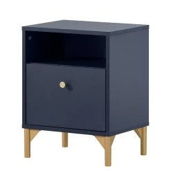 Nachtkommode mit Fach und Schublade - Inbano