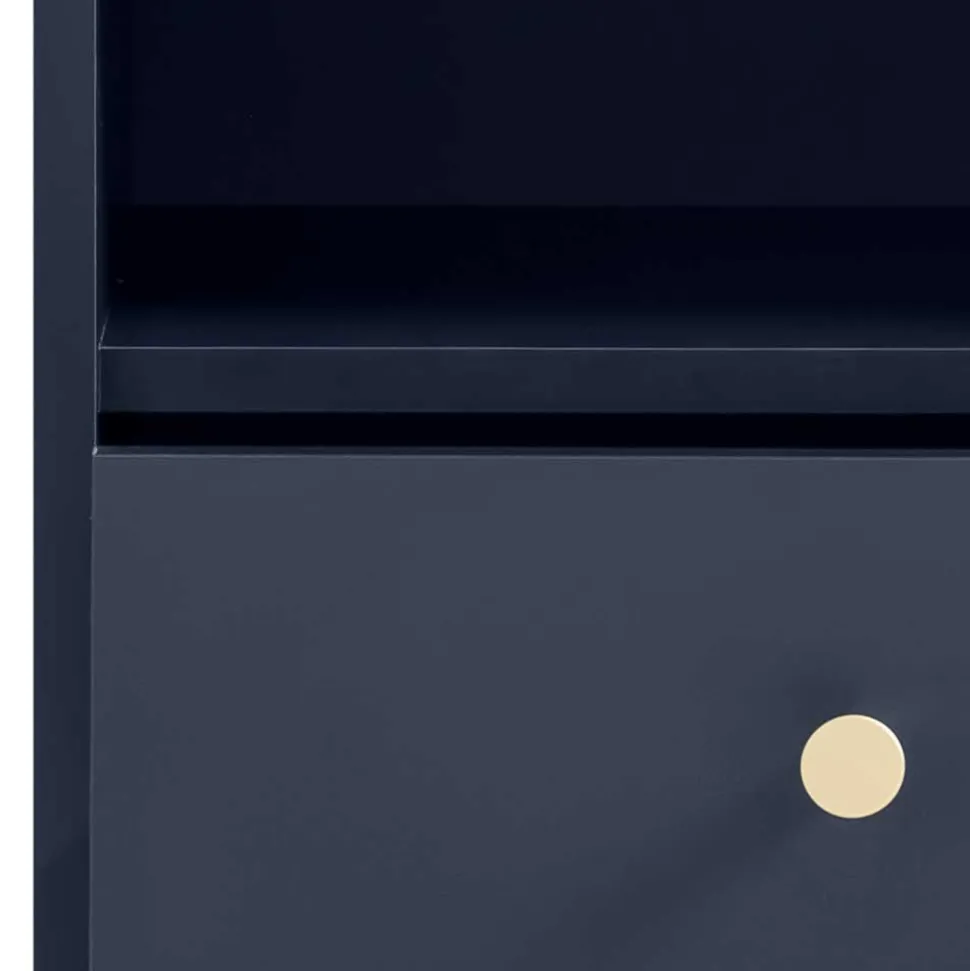 Nachtkommode mit Fach und Schublade - Inbano