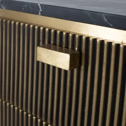 Nachtkommode mit Marmorplatte - Hayato