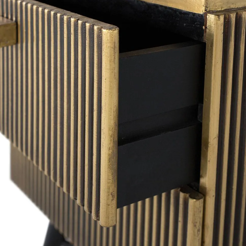 Nachtkommode mit Marmorplatte - Hayato