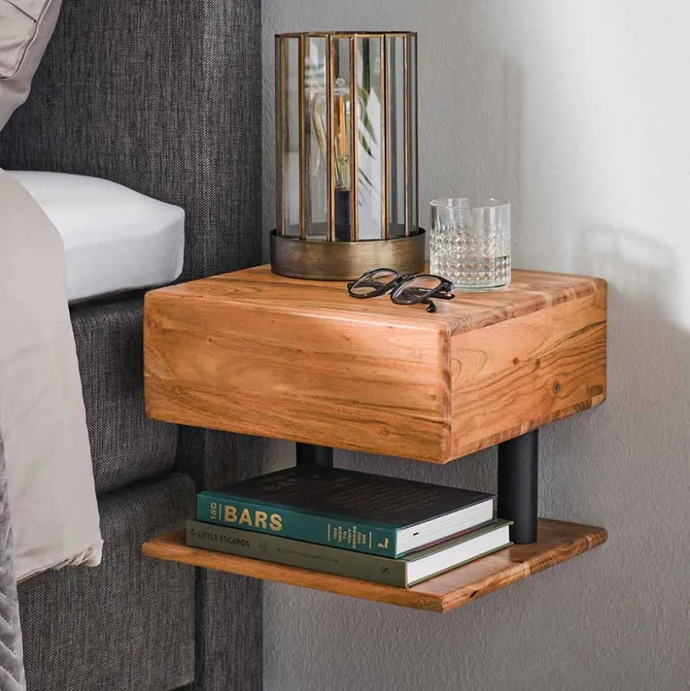 Nachtkommode mit Schublade & Ablage - Arwen