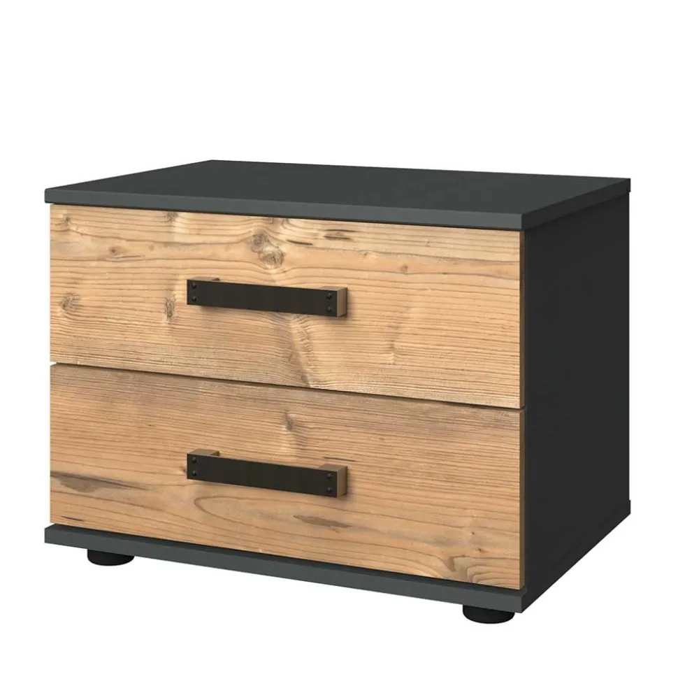 Nachtkommode mit zwei Schubladen in Tanne NB - Ardila I