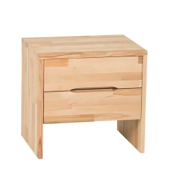 Nachtkonsole mit 2 Schubladen Bejaro aus massiver Kernbuche