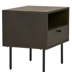 Nachtkonsole mit Fach und Schublade - Wega