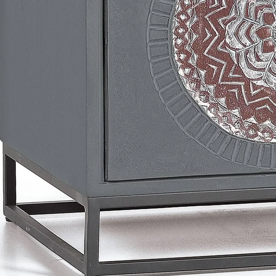 Nachtschrank - dekorativ mit Mandala - Mesusco