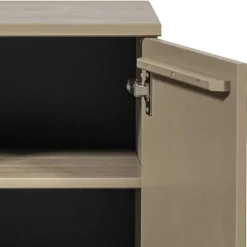 Nachtschrank aus Kiefer in Schlammfarben - Ophra