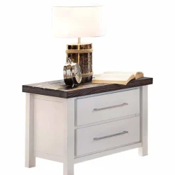 Nachtschrank Darana in Weiß lasiert