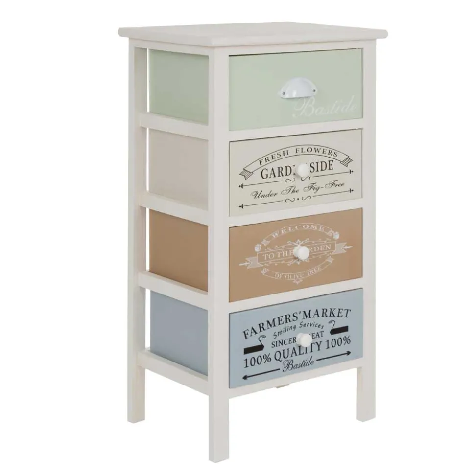 Nachtschrank Face in Bunt