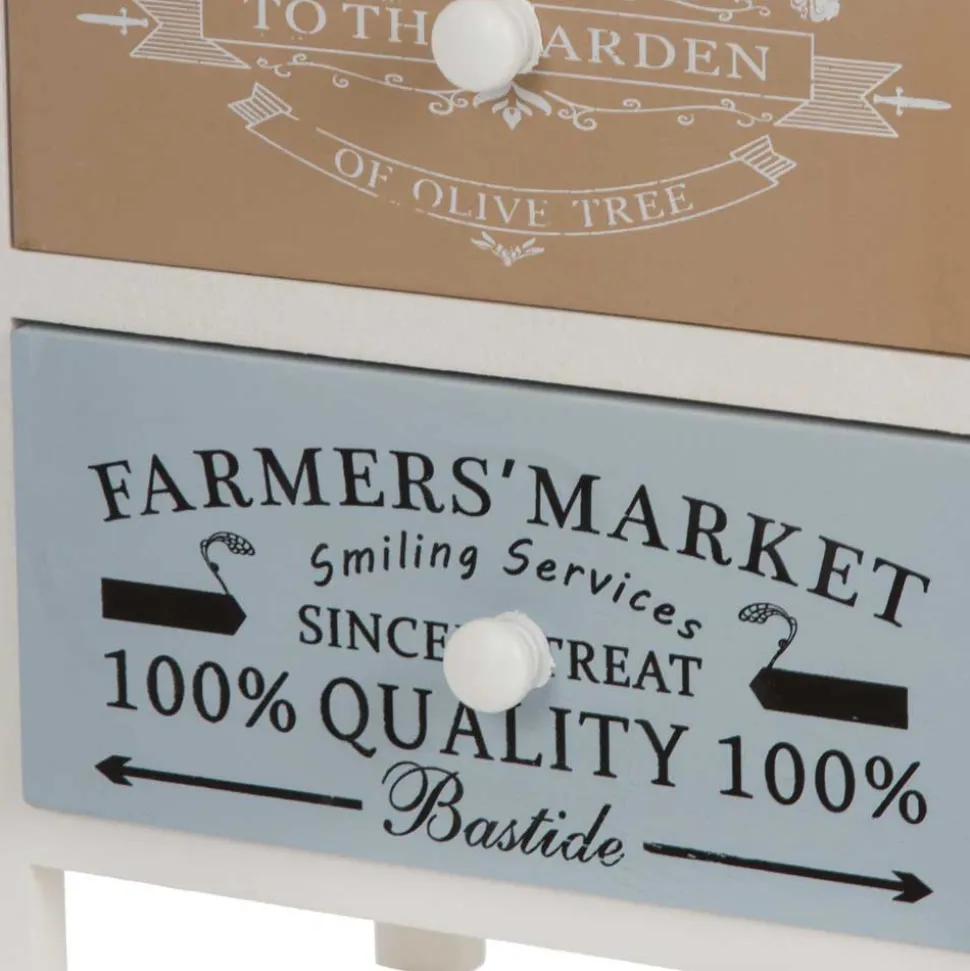 Nachtschrank Face in Bunt