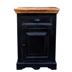 Nachtschränkchen Sentiments in Schwarz